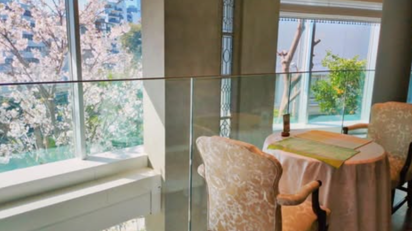 🌸 院内カフェから望む、春のひととき 🌸